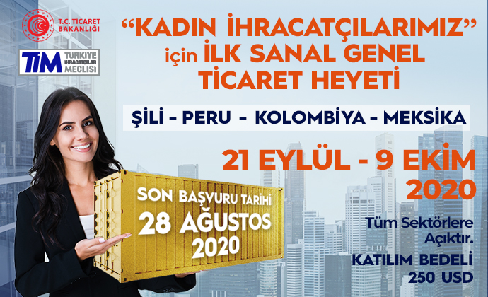 Kadın Girişimcilere Yönelik Şili, Peru, Kolombiya, Meksika Sanal Genel Ticaret Heyeti